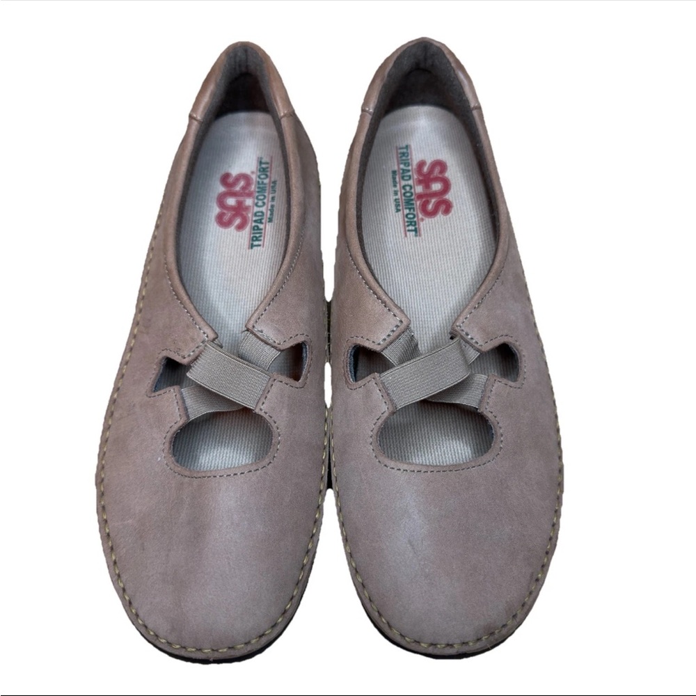 SAS Crissy Slip On Loafers Women's 9 WW Tan Praline Nubuck Comfort Moccasin